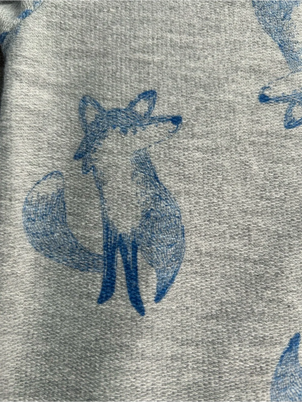 Carter’s gray and blue fox romper